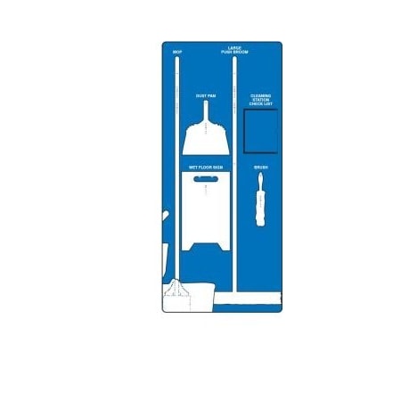 Accuform Clean & Mop Store-Boards Combo Kit, PSB109BUWT PSB109BUWT